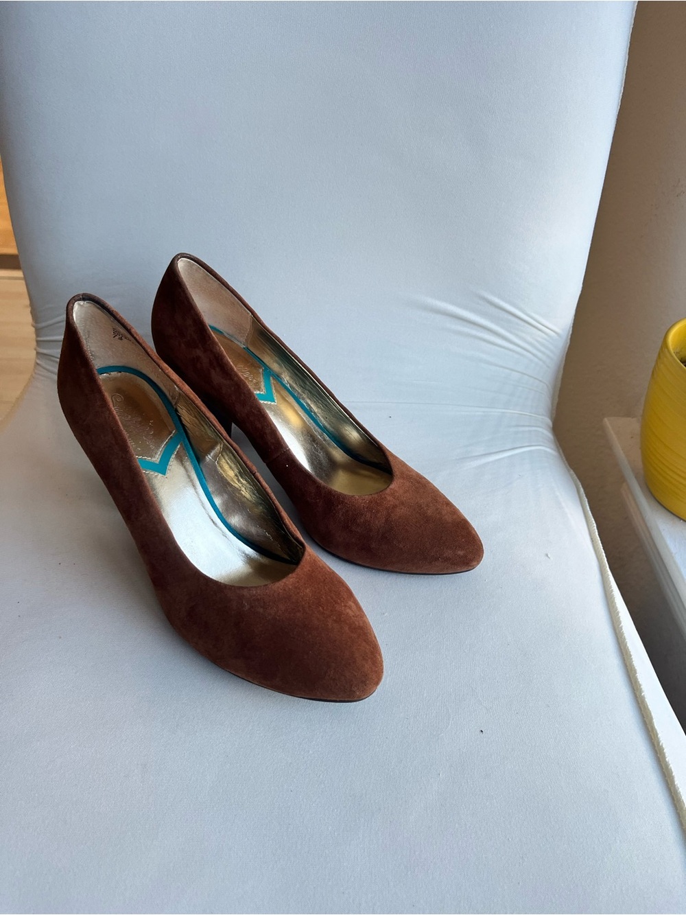 Seychelles Brown Suede Pointed-Toe Pumps